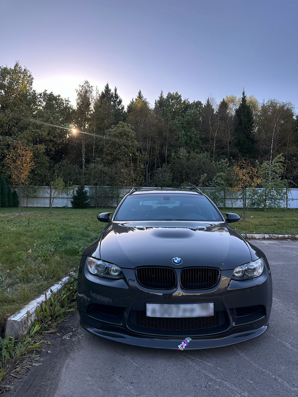 Губа передняя C стиль для BMW M3 E90 E92 
