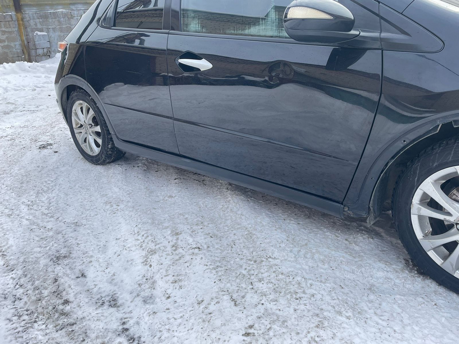 Накладка на порог пластиковая OEM Honda Civic 5D 06-12