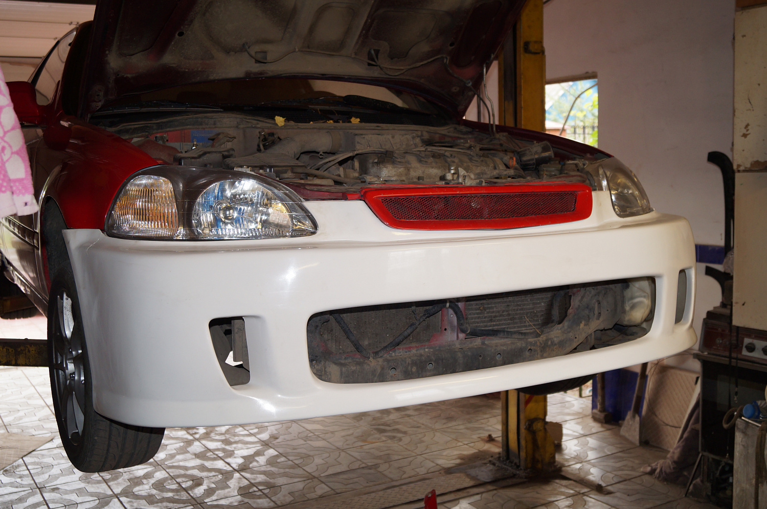 Изготовление бампера Air  Walker из ABS пластика для Honda Civic 96-98 Ek