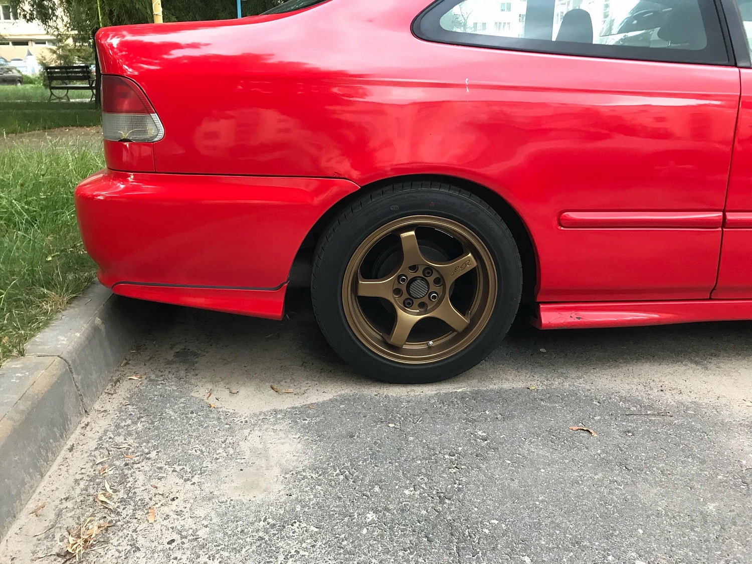 Клыки на задний бампер Honda Civic Ek Ej 2/4 двери (1999-2000)