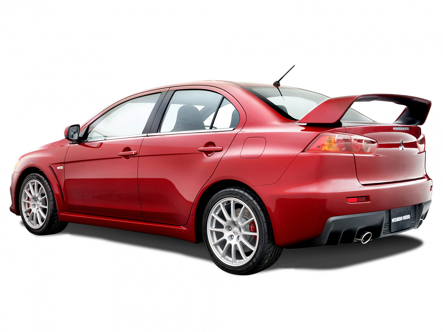 Диффузор заднего бампера Mitsubishi Lancer X в стиле Evolution