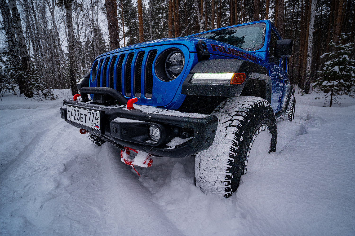 Рамка номерного знака слайдер под установку лебедки в Jeep Wrangler JL JT JK