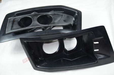 Корпуса + маски для установки линз вместо ПТФ Toyota Land Cruiser Prado 120 2002-2008