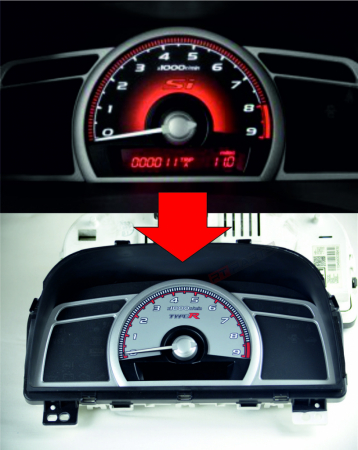 Шкалы тахометра Type-R FD2 для Honda Civic 8 gen Si (2006-2011)