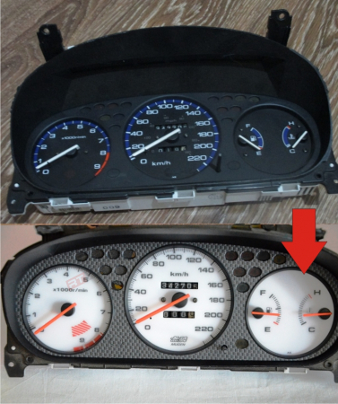 Шкалы приборных панелей Mugen для Honda Civic Ek Ej (1996-2000)